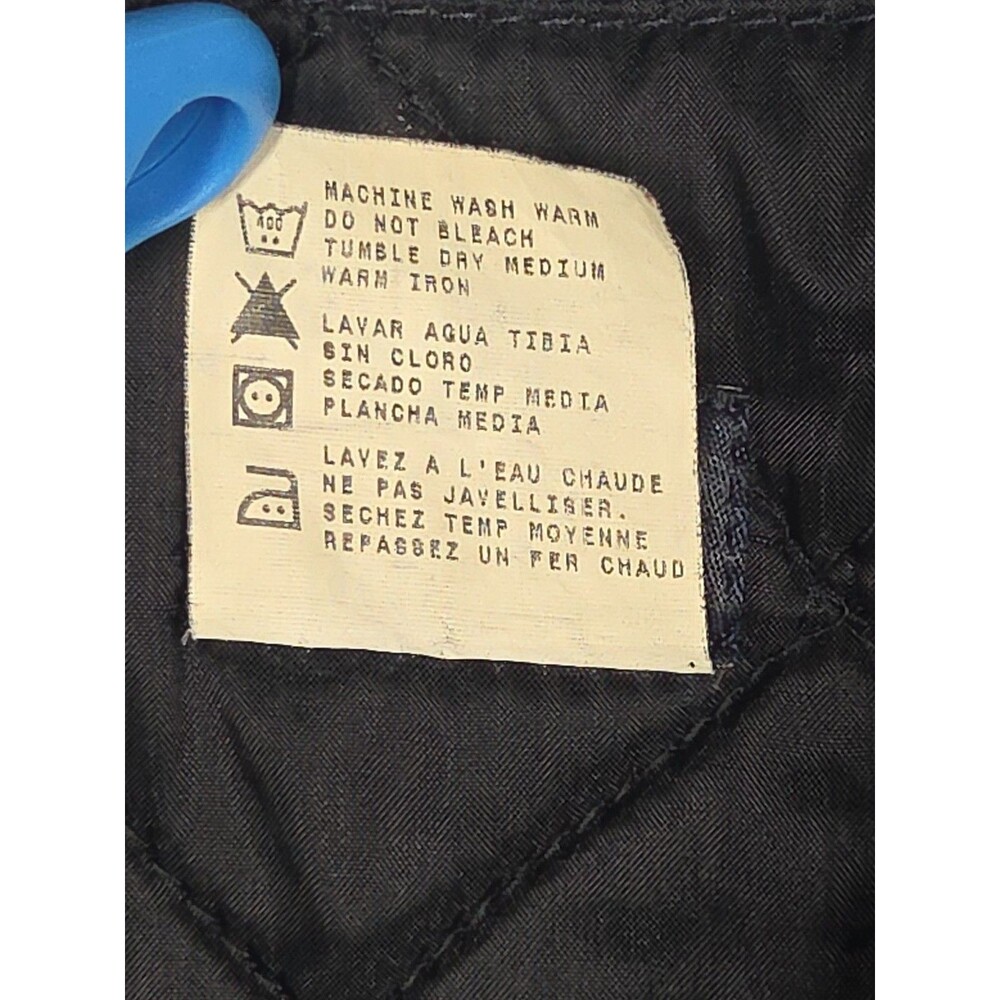 VTG Dickies Jacket Mens MED Navy Quilt Lined Eisenhower Mechanic Work Full Zip - Picture 5 of 9